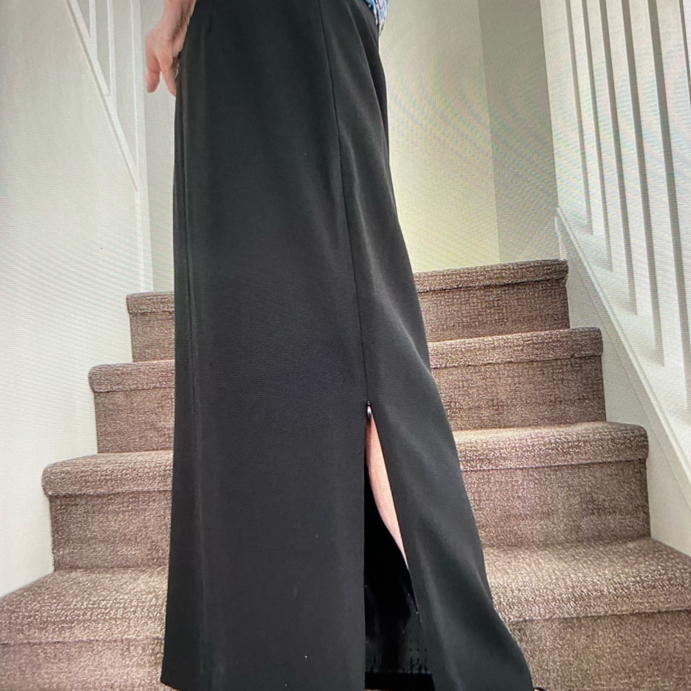 Vintage Tribal Long Black Skirt